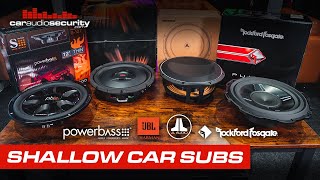 12' Shallow Mount Car Subwoofers: JBL, JL Audio, Powerbass, Rockford Fosgate  | Car Audio & Security