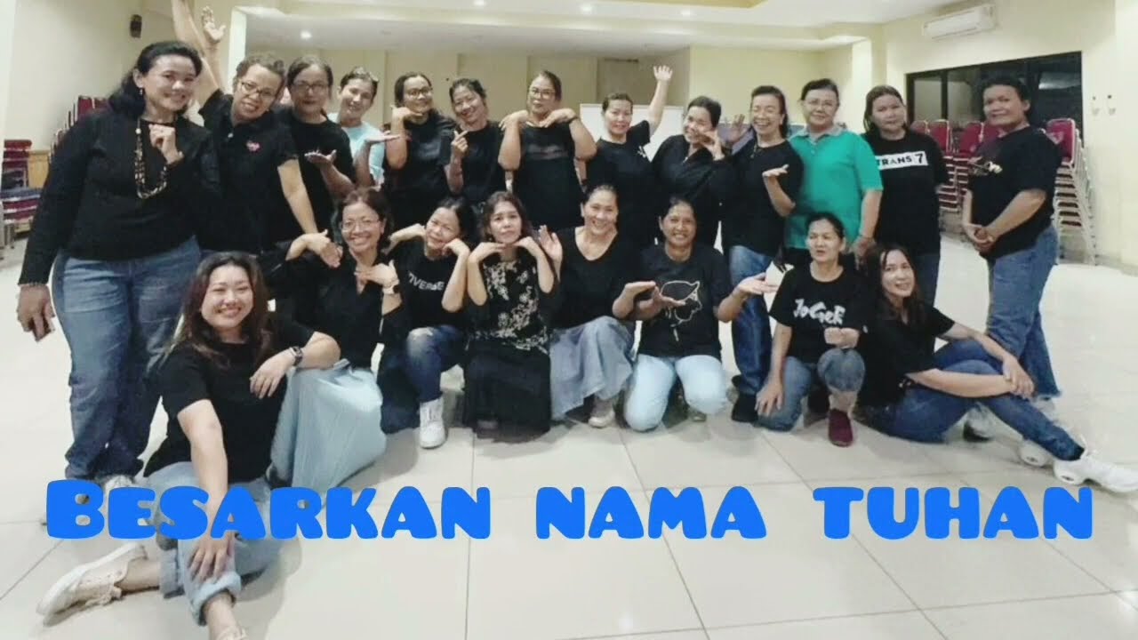Besarkan Nama Tuhan Linedance. Demo by Ina HKBP Depok 1.