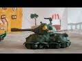 Ратте пытается захватить город. Танки мультики из пластилина 