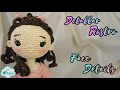 Face details on amigurumi plush / detalles faciales bordados en muñequita tejida crochet tutorial