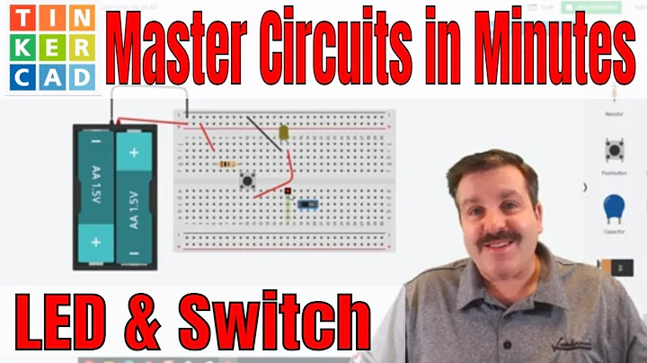 Lesson 1 | A LED and Pushbutton | Master Tinkercad Circuits in Minutes