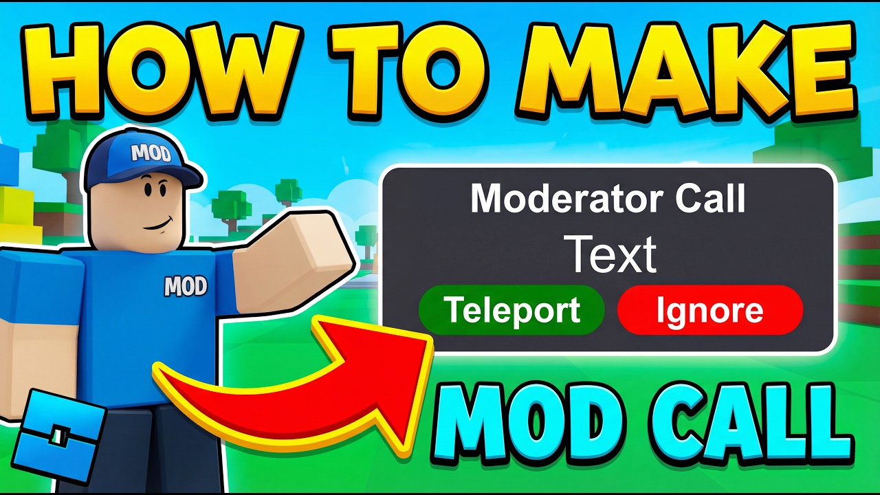 How to make Mod Call system | Roblox Studio - YouTube
