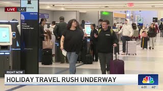 Record holiday travel rush underway at LAX