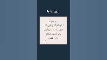 🌹تلاوة مباركة 🌹قرآن كريم 🌹#اكسبلور #قران_كريم #duet #explore #quran
