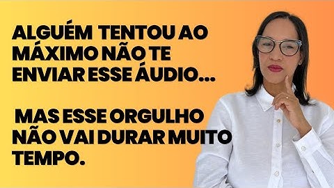 VOLTAMOS AO VIVO: Alguém tentou ao máximo não te enviar um áudio. Mas o orgulho não vai durar.