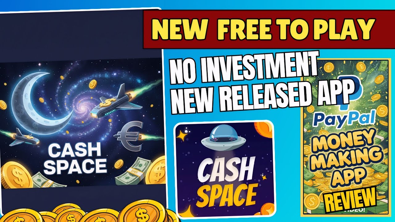 Cashspace NEW APP | CASH SPACE_Paypal Earning App Review_No investment Needed ...