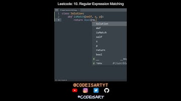 Leetcode 10. Regular Expression Matching in Python | Python Leetcode | Python Coding Tutorial