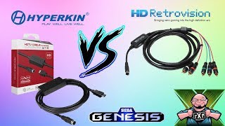 Comparing the Hyperkin HDTV Sega HDMI Cable to HD Retrovision Cables through an OSSC