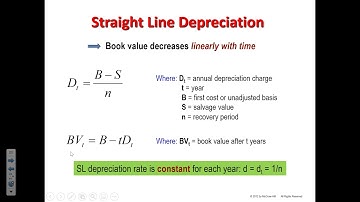 Depreciation: Straight Line, Declining Balance, and MACRS - ENGR 222, Class 40 (1 Dec 2021)