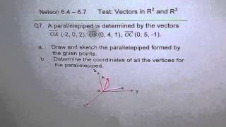 Draw a Parallelepiped in Three Space Q7