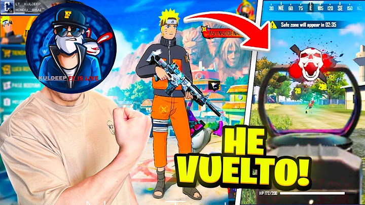 REGRESÉ A FREE FIRE PARA CONSEGUIR LA NUEVA SKIN DE NARUTO - kuldeep ff live