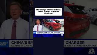 BYD charge 249kms in 5mins tesla 250kms in 15mins which on ?