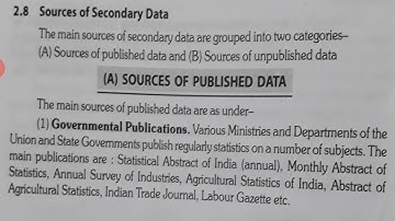 Class-11 Economics Chapter-2 Collection of Data Part-2 By Amit Toshniwal CCCS Gadarwara