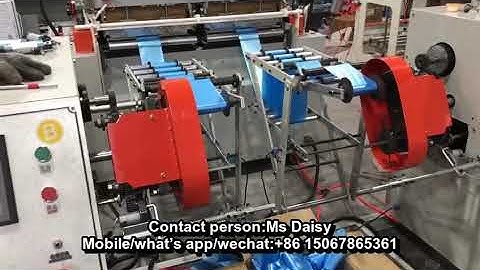 Automatic Roll change Rolling Garbage bag making machine