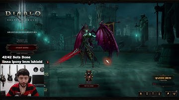 🔴 SRN - All 42 Sets GR150 Solo Done - Last Day for TAs - Diablo 3