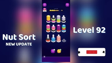 🧩 Nut Sort Level 92 Walkthrough | Step-by-Step Guide 🎮 | Mini Boss