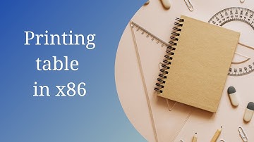 Printing table of a number - Assembly x86