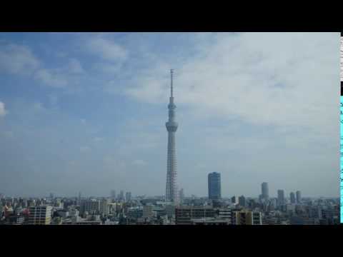 東京スカイツリー　タイムラプス