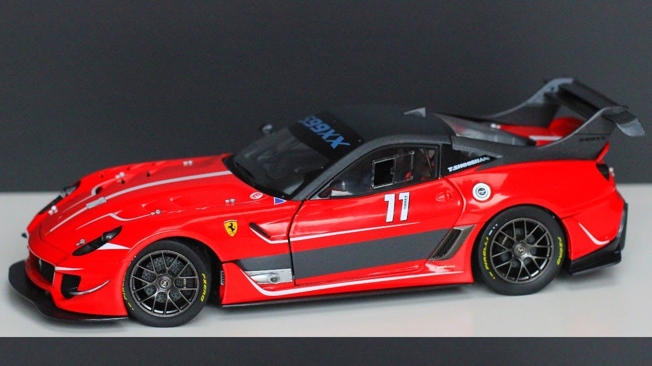 Ferrari 599XX Evoluzione Tony Shooshani #11 2012 (Hot Wheels Elite) 1/18 - YouTube