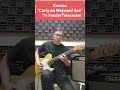 Kansas "Carry on Wayward Son" - Guitar riff - '74 FenderTelecaster