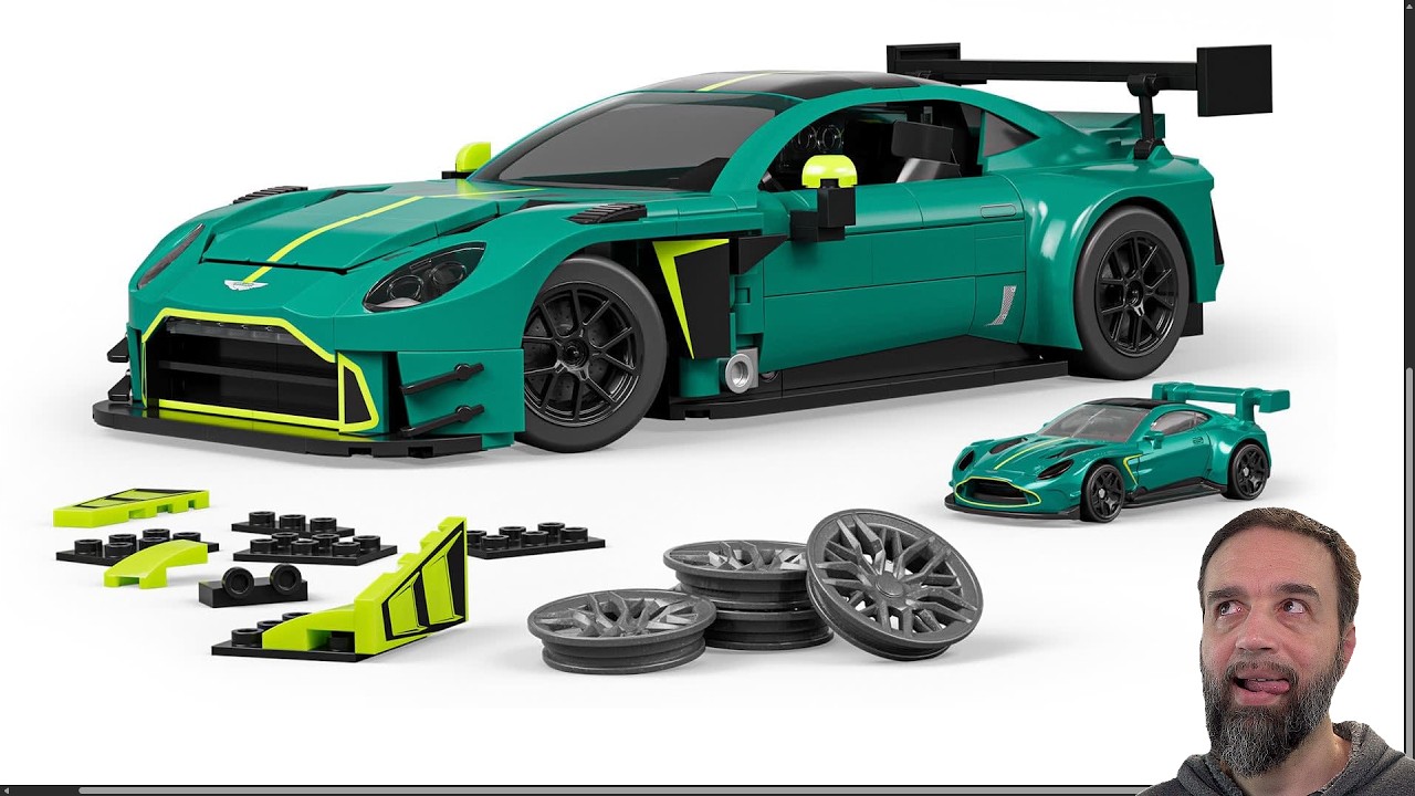 ✨ Официальная презентация новой модели из серии Mattel Brick Shop! Aston Martin Vantage GT3 в мас...