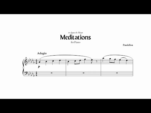 Meditations (tone poem for solo piano) - Pandellon