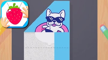 ‎Paper Fold All Level Gameplay Level 201~220 Android iOS Soothing Game