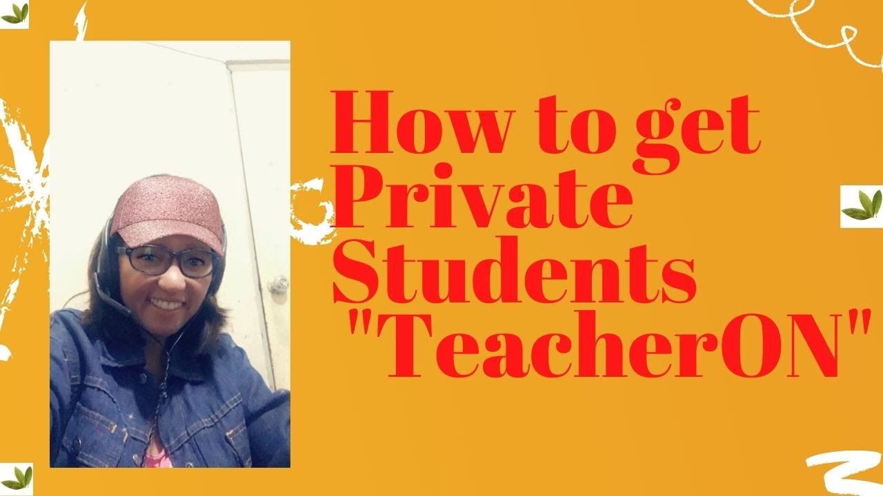 How to get Private Students on TeacherON YouTube