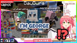 [Hololive] Miko Elite English with Gawr Gura(George) [Minecraft] [Eng Sub]