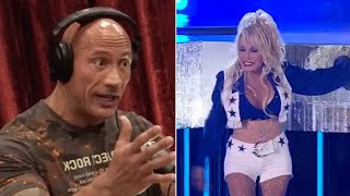 The Rock REACTS to Dolly Parton’s NFL Thanksgiving Halftime Show