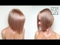 Bob haircut with layers  tutorial by sanja karasman