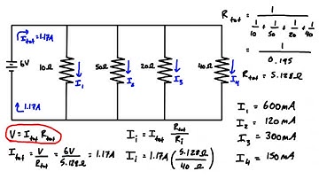 Current Division Example Problem #2: (Parallel Resistors)