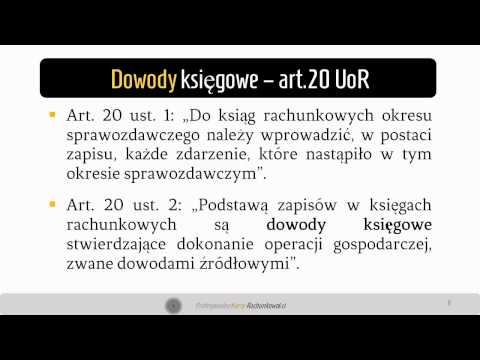 2. Dowody księgowe - regulacje, cele oraz cechy