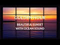 4K Fake Window 2 HOURS • Beautiful Red Sunset • RELAXING sunset • (For Projector and TV)