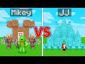 Mikey poor kingdom vs jj rich kingdom survival battle in minecraft maizen