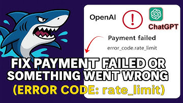Fix Payment Failed or Something Went Wrong (Error Code rate_limit) While Subscribing ChatGPT Go ₹0