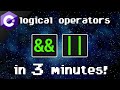 C# logical operators && || 🔣
