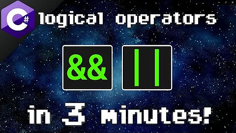 C# logical operators && || 🔣