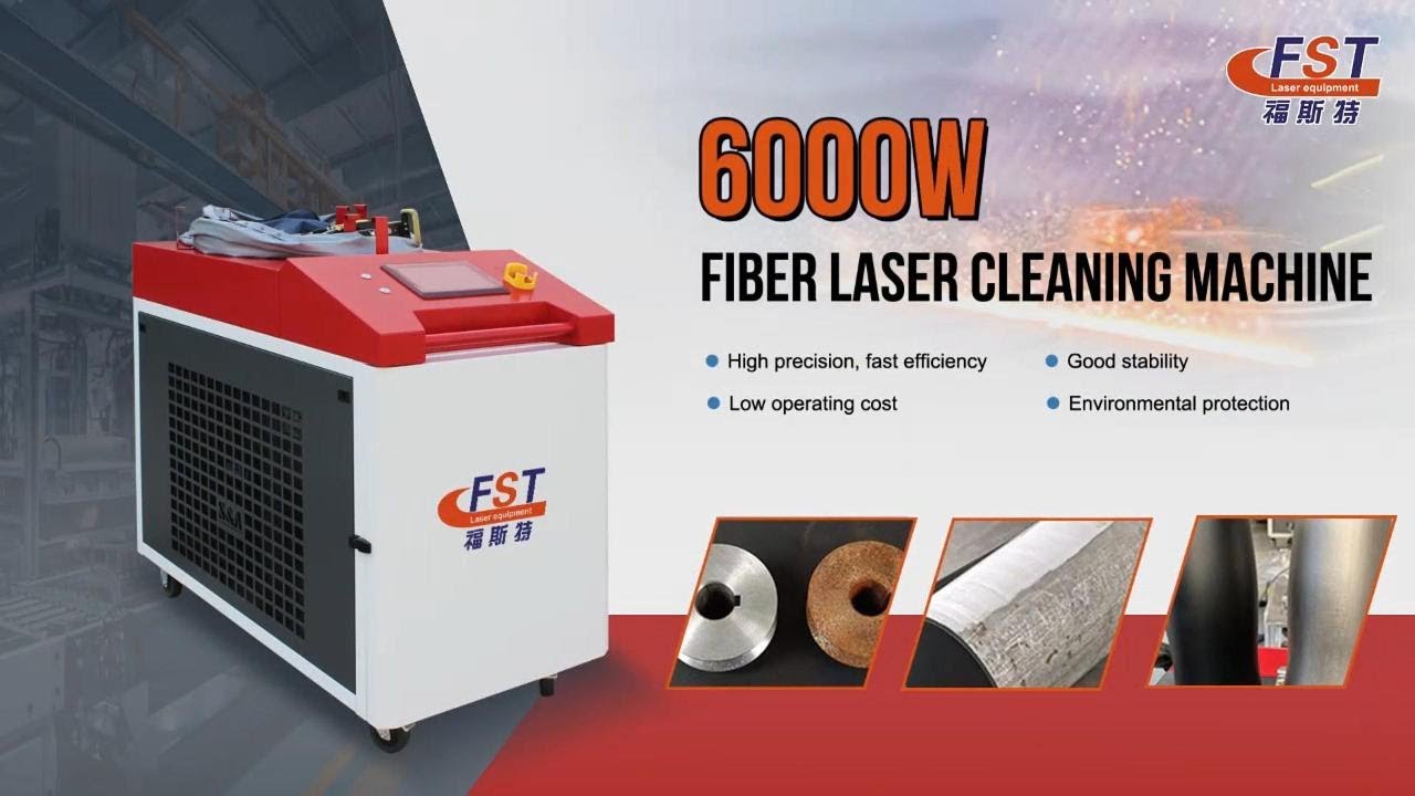 High Power 6000 Watts Laser Cleaning Machine for Metal Oil Paint Rust Removal Laser Cleaner