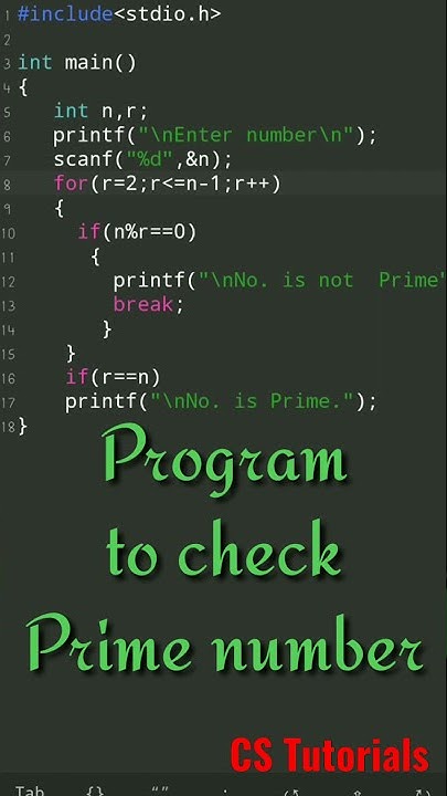 Program to check prime number | C language | for loop | if else | # ...