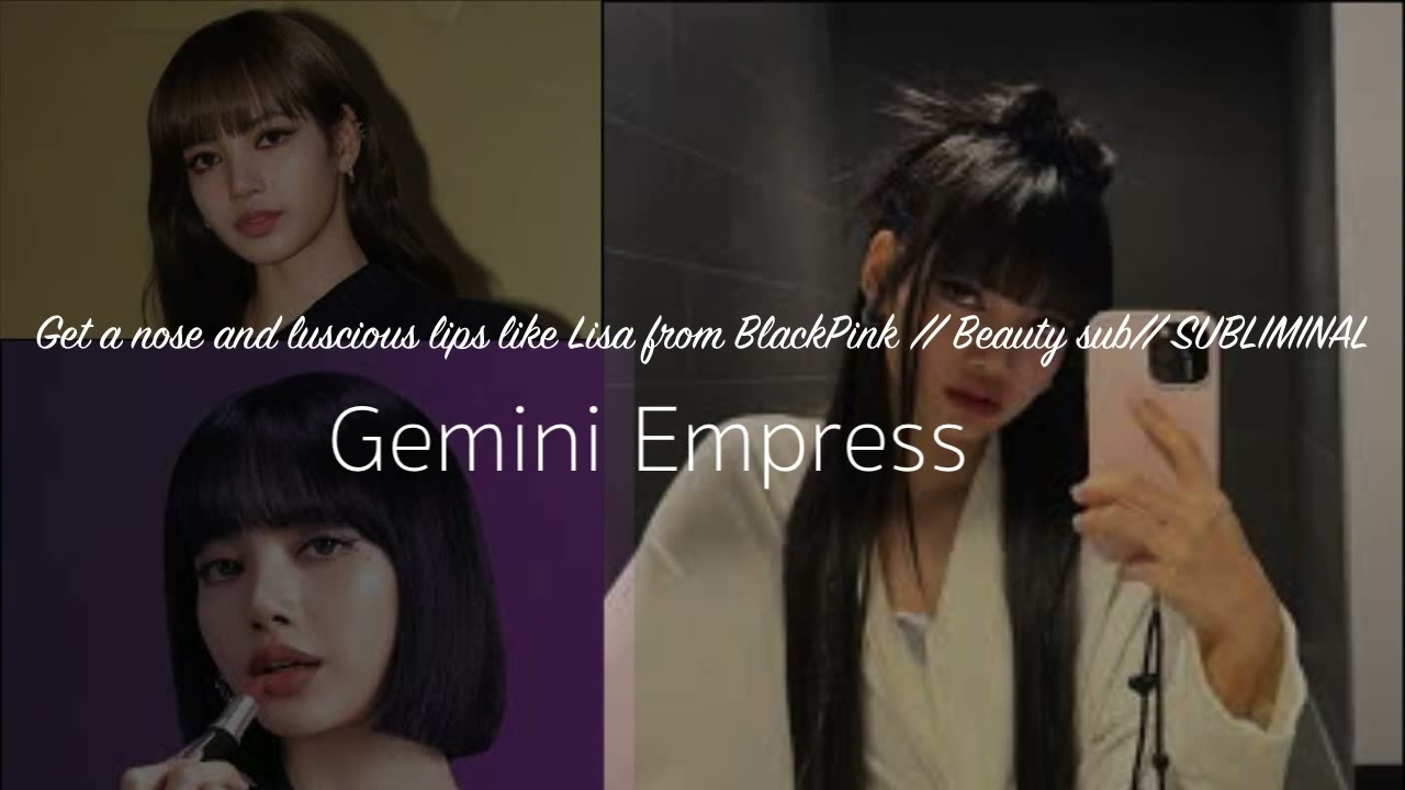 Get nose and luscious lips like Lisa from Blackpink // Beauty Sub // SUBLIMINAL