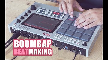 BOOM BAP Beatmaking with Vinyl Record Sampling on AKAI MPC LIVE II Retro