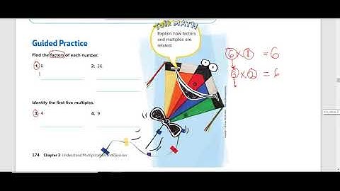 Chapter 3 Lesson 7 Factors and Multiples