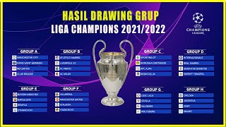 Hasil Drawing Liga Champions 2021/2022 ⚽ Hasil Undian & Pembagian Grup Liga Champions 2021/2022