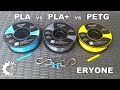 PLA vs PLA+ vs PETG: Testing Eryone filaments from mechanical strength aspect