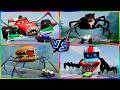 MONSTER TRUCK GIANT SPIDER McQueen vs ZOMBIE BUS Tiles 