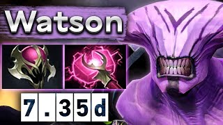 Топ 1 ранг на Войде! Ватсон показывает скилл - Watson Faceless Void 7.35 DOTA 2