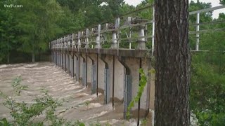 Water continues to flow into Lake Conway