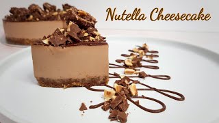 No Bake Nutella Cheesecake | With Chocolate Hazelnuts and Ferrero Rocher | Rahiza Dorah