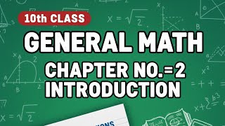 10th Class General Math | Chapter 2 | Introduction Example 2